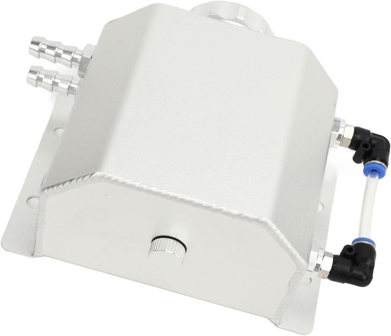 Universal 1L Expansion Tank for Engine Coolant Overflow Tank Aluminum Alloy Bottle Tank (Silver) - Image 3