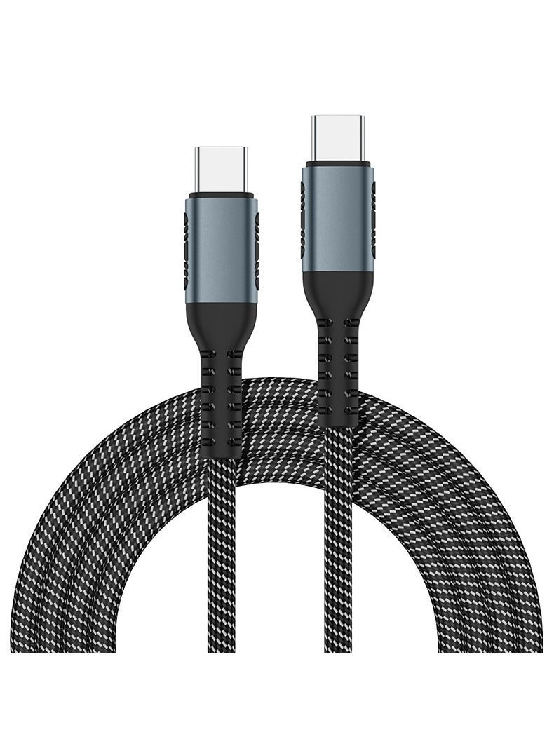 HAANDY 100W Cable Fast Charging 5A C Data Cable Braided Aluminum  Alloy | Dirt-Free Type C Fast Charging Cable | Charging and Data Transfer | Compatible with Laptops Tablets Gaming Console Mobile Phones - Image 1