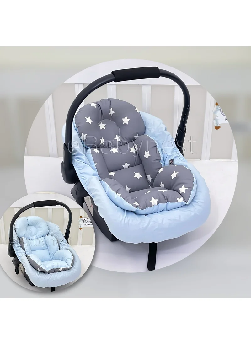 Ebabynest Bigstar Series Blue Gray Stroller Bottom Cushion