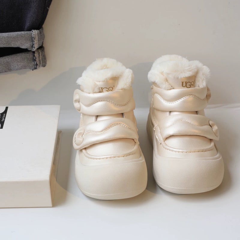 Children''s Snow Boots Winter Cotton Boots 2025 New Girls Winter Shoes Baby Cotton Shoes Snow Shoes Fleece-Lined Thickeneded Boots - Image 1