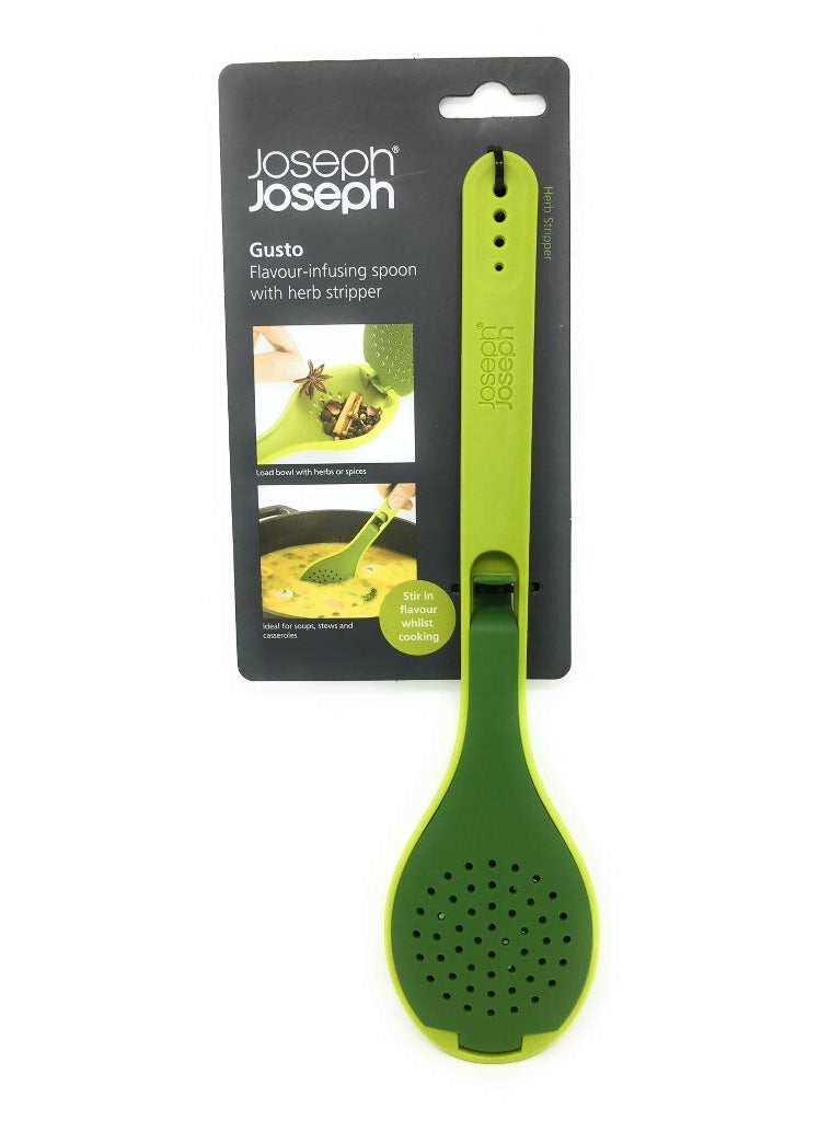 Joseph Joseph Flipco Gusto Spice and Herb Infuser Flavour Spoon with Herb Stripper Soups Stews Casseroles 