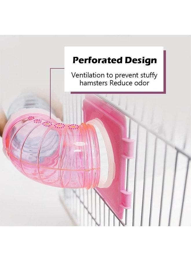 IBEQUEM 2Hamster Tubes Kits, IBEQUEM Hamster Tunnel Adventure External Pipe, Transparent DIY Creative Connection Hamster Cage & Accessories, Hamster wheel for Pet Mouse Hamster Rat Small Animal (Blue) - Image 4
