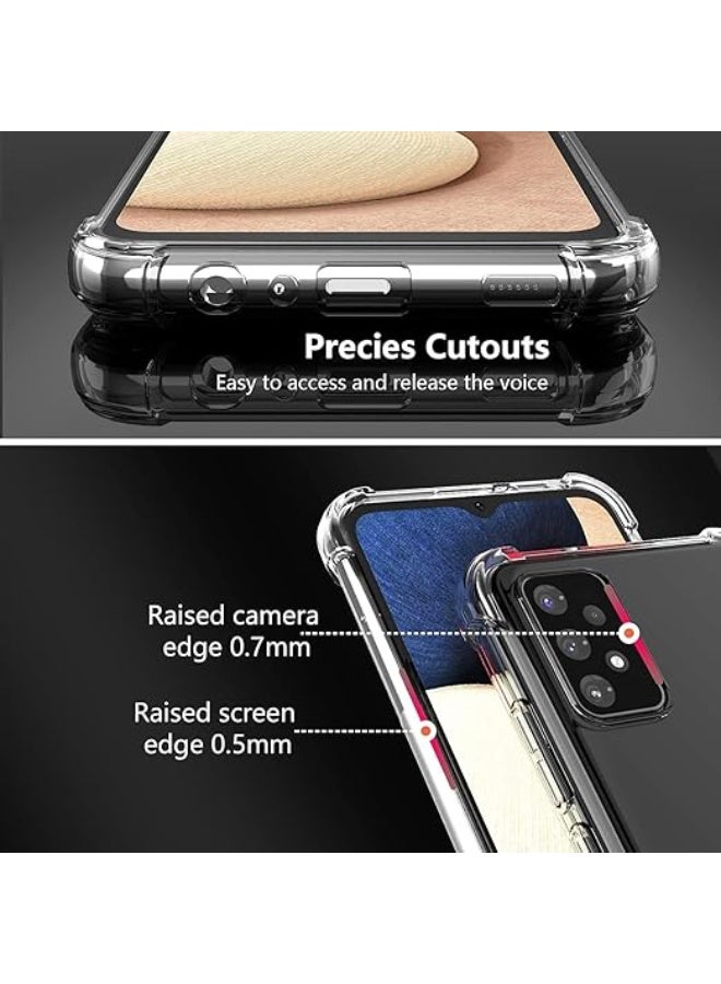 اكس تيك_جراب سيليكون شفاف كريستالي_لموبايل سامسونج جالاكسي A52/A52S شبكة الجيل الخامس 5G مع زوايا واقية مضادة للصدمات، جراب رفيع وناعم ومرن من البولي يوريثين الحراري مقاوم للخدش _ شفاف - Image 5