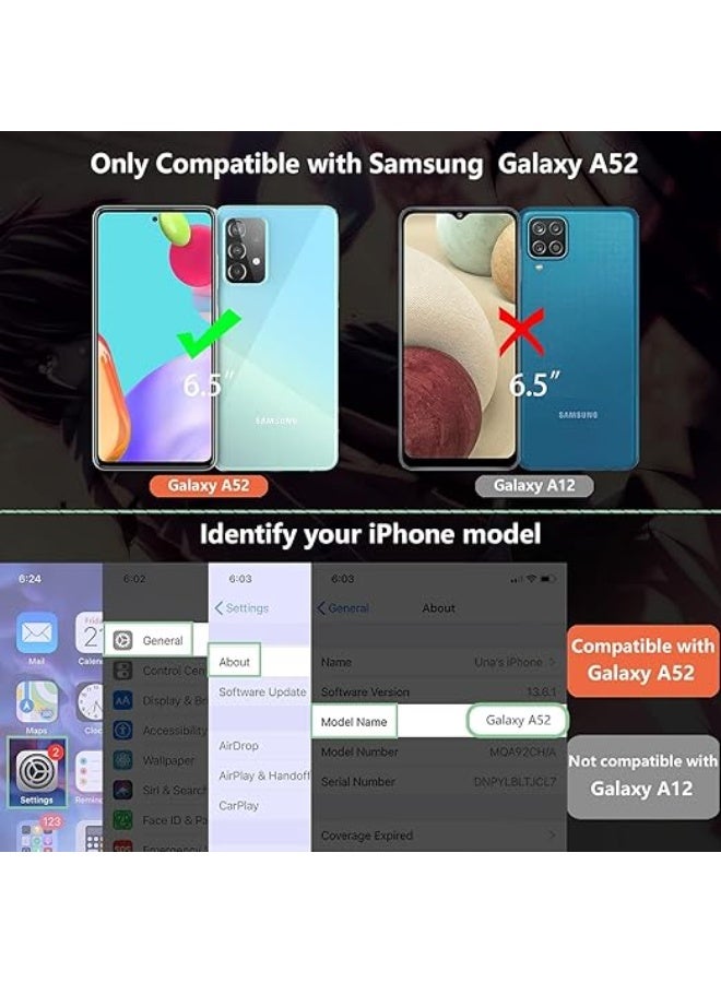اكس تيك_جراب سيليكون شفاف كريستالي_لموبايل سامسونج جالاكسي A52/A52S شبكة الجيل الخامس 5G مع زوايا واقية مضادة للصدمات، جراب رفيع وناعم ومرن من البولي يوريثين الحراري مقاوم للخدش _ شفاف - Image 4