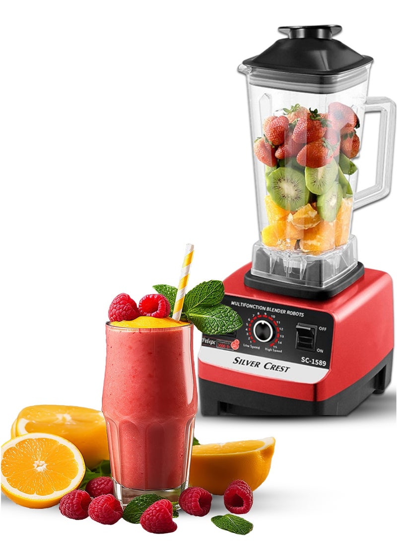 SILVER CREST 2 in 1 Electric Blender with Multifunctional Grain Grinder 2L - Image 5