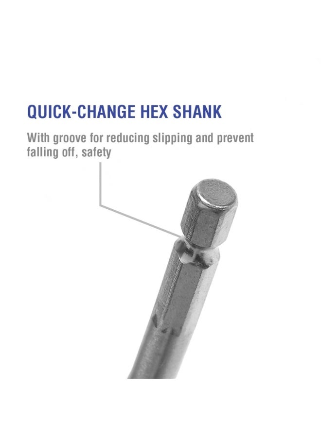 13-piece spade drill bit set, flat drill bits for woodworking, comes with boxed storage case - Image 2