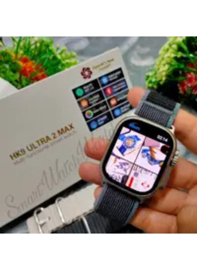 HK - Smart Watch HK9 ULTRA 2 MAX – Advanced Features with 3 Gift Straps - Image 1