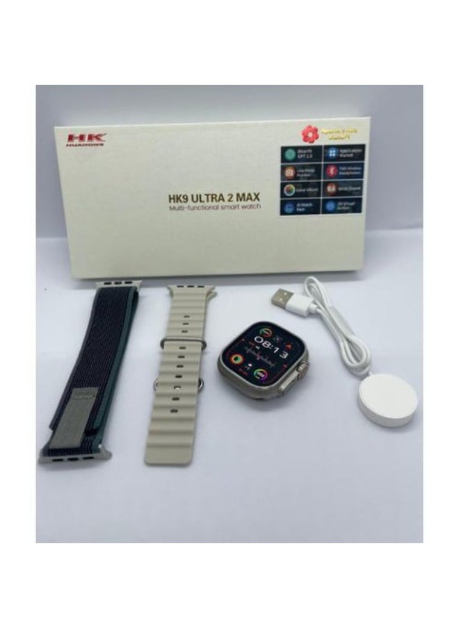 HK - Smart Watch HK9 ULTRA 2 MAX – Advanced Features with 3 Gift Straps - Image 1