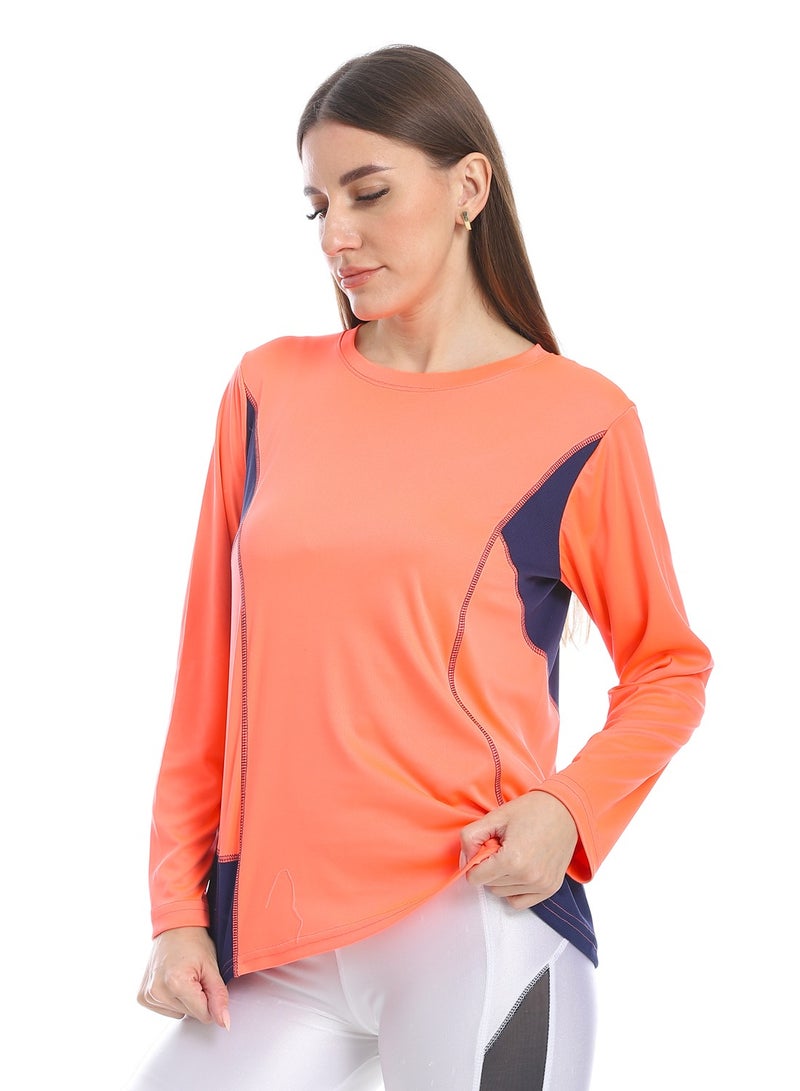 Caesar women sport t-shirt with Long sleeves - Image 3