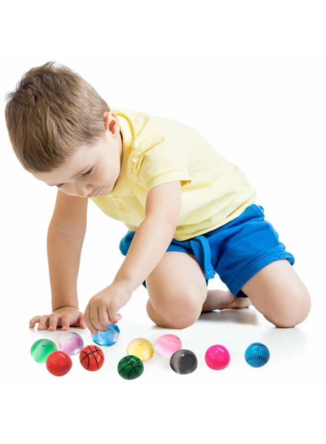 ArtCreativity 1.25 Inch Rubber Poppers Mix for Kids, Bulk Pack of 72 Pop-Up Half Ball Toys, Fun Assorted Designs and Colors, Old School Retro 90s Toys, Birthday Party Favors and Treat Bag Fillers - Image 4