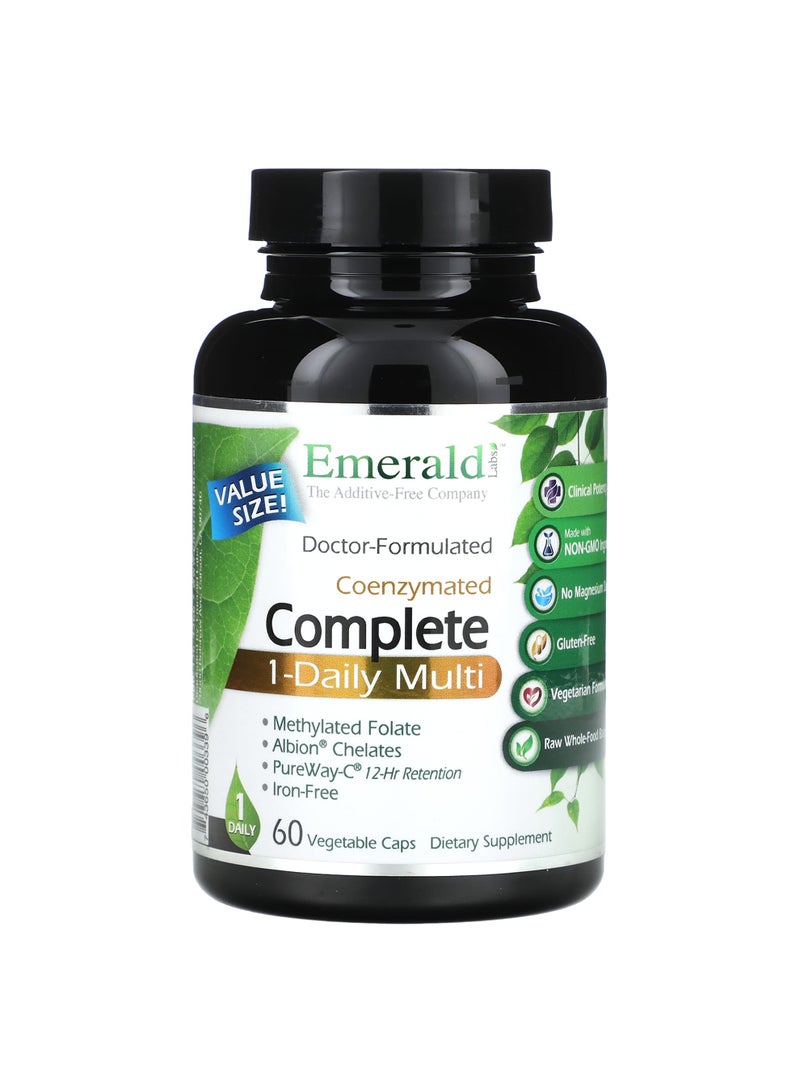Emerald Laboratories CoEnzymated Complete 1-Daily Multi, 60 Vegetable Caps