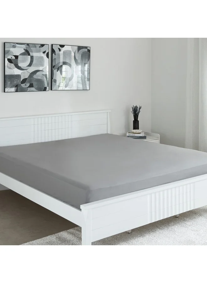Home Box Essential Cotton Super King Fitted Sheet 200 x 200 x 36 cm