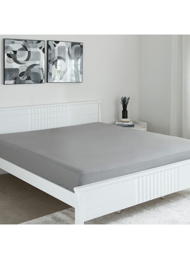 Home Box Essential Cotton Super King Fitted Sheet 200 x 200 x 36 cm - Image 1