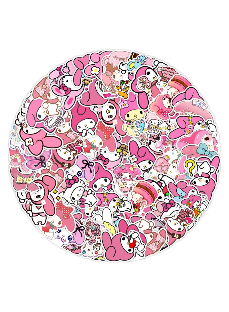 سانريو 50 قطعة من ملصقات الرسوم المتحركة الكرتونية المقاومة للماء من الفينيل ملصقات جمالية لأجهزة الكمبيوتر المحمول واللوح التزلج والأمتعة وزجاجة المياه وحزم ملصقات الجرافيتي - Image 3