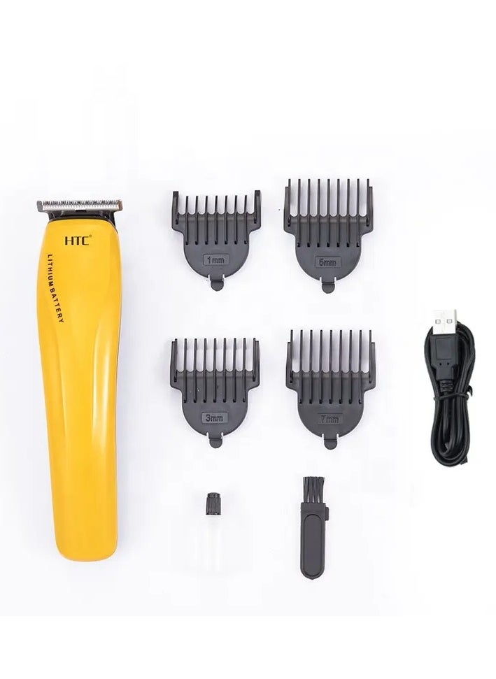 HTC - HTC AT-528A Men Wireless Zero Cutting T-Blade Balding Cordless Hair Clipper Trimmer Home Grooming - Image 1