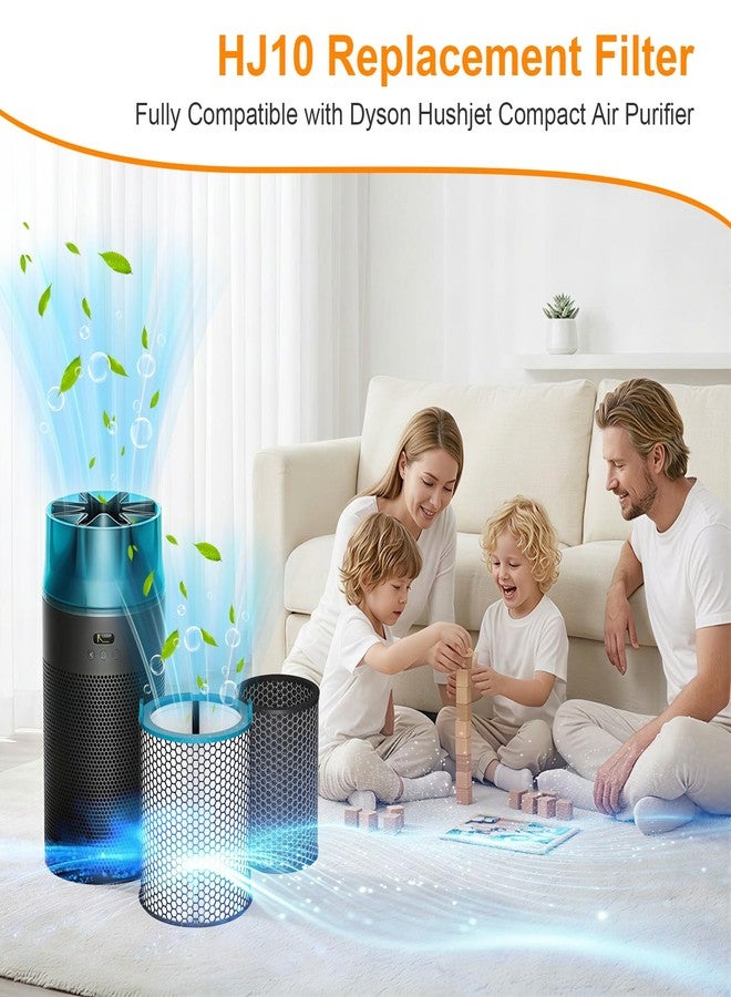 FFsign SP01-A Filter Replacement Compatible with Dy-Son HushJet Purifier Compact, Quiet 360° 2-in-1 H13 True HE-PA & Activated Carbon Air Filter for Home Living Room, 1 Pack - Image 2