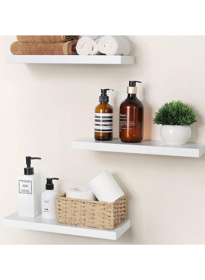 PixelsFurniture - Set of 3 Pieces Floating Shelves Pixels Furniture for Wall, Living Room, Bedroom, Kitchen, Bathroom Decor, Shelves with Invisible Brackets, 40 CM - Image 1