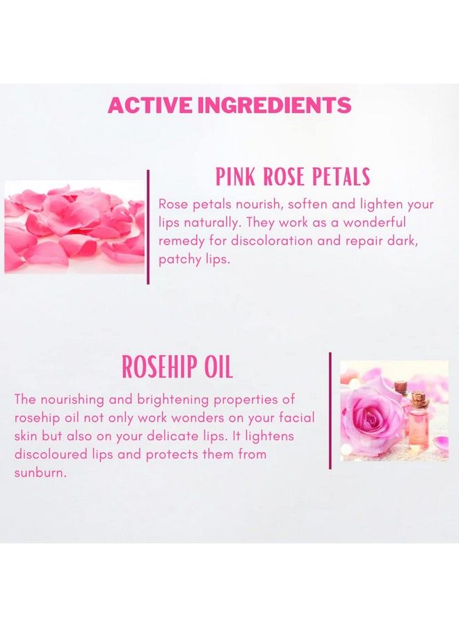 aegte Rose Petal Lip & Cheek Tint Balm (Baby Pink) Organic Multipurpose Lip Balm With Real Rose Petals And Rose Hip Oil For Women Lightens And Moisturizes Dry & Chapped Lips 15 Gm - Image 4