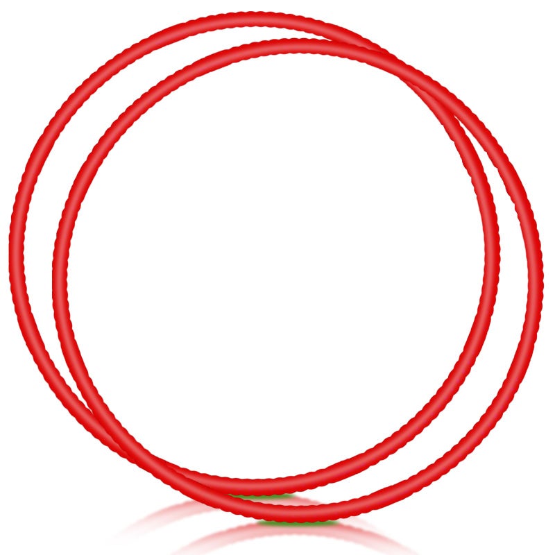 WinnerWhy 2 Pcs Toy Hoop Exercise Hoop Detachable Adjustable Plastic Toy Ring Playground Equipment for School Colored Circles Exercise Ring for Teens Dog Agility EquipmentRed23 Inch - Image 3