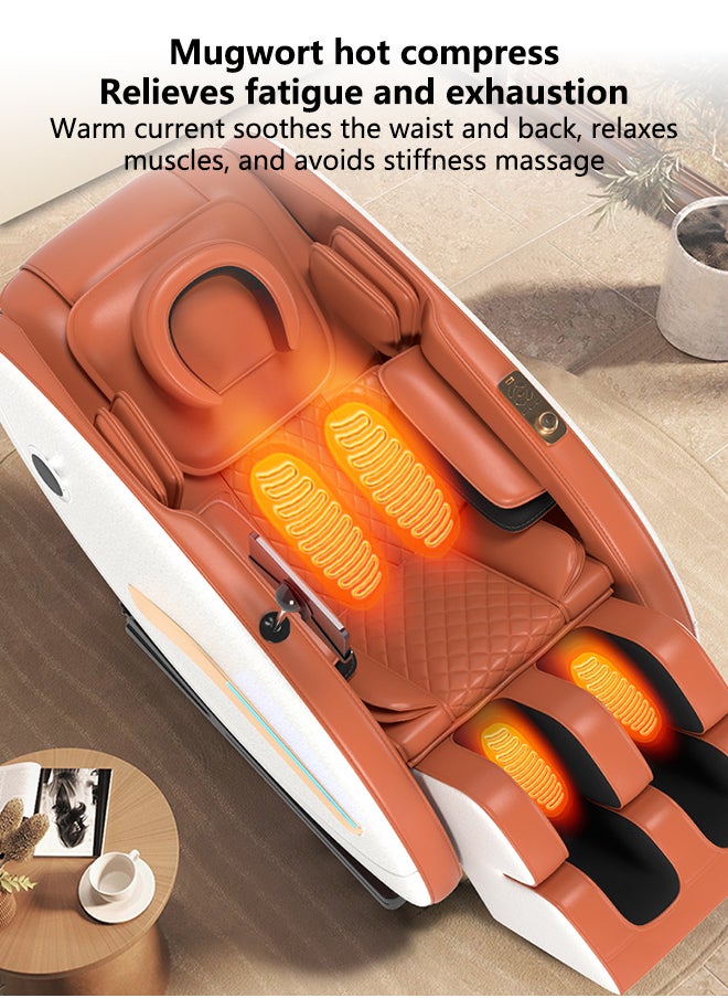 ETG （5 Years Warranty）Full Body Zero Gravity Massage Chair Recliner with Air Pressure, Heating,Foot Roller & Bluetooth Speaker,Multifunctional Electric Massage Sofa for Home & Office,Perfect for Men & Women  - Image 4