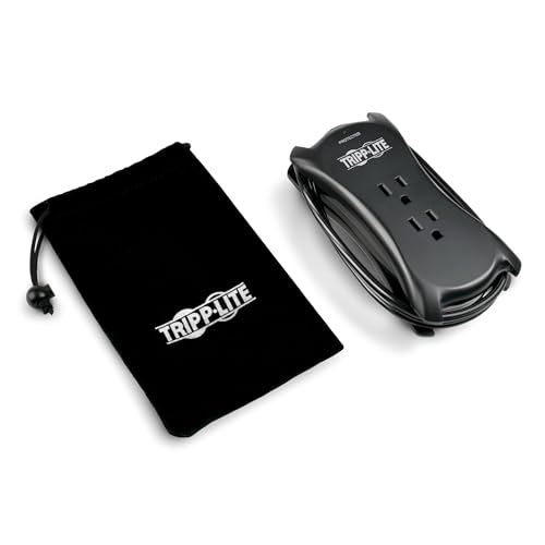 Tripp Lite 3 Outlet Portable Surge Protector Power Strip, 18in Cord, 2 USB, & $25,000 INSURANCE (TRAVELER3USB) Black - Image 5