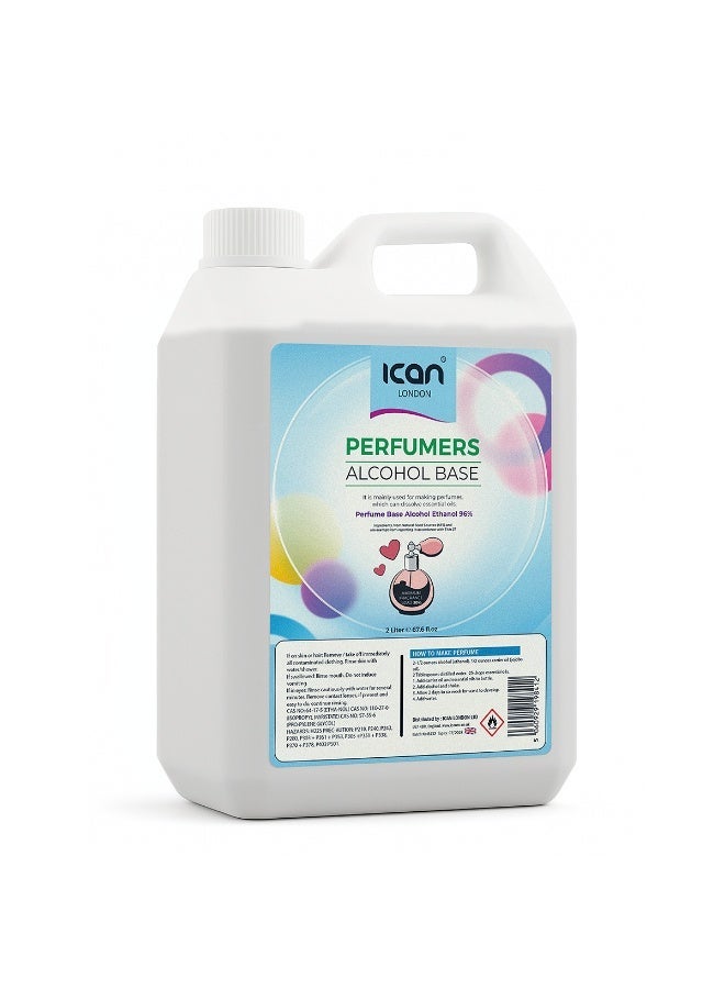 ICAN London Perfumer’s Alcohol 2000ML | High Purity Denatured Alcohol for Perfume Making | Professional Grade - Image 1