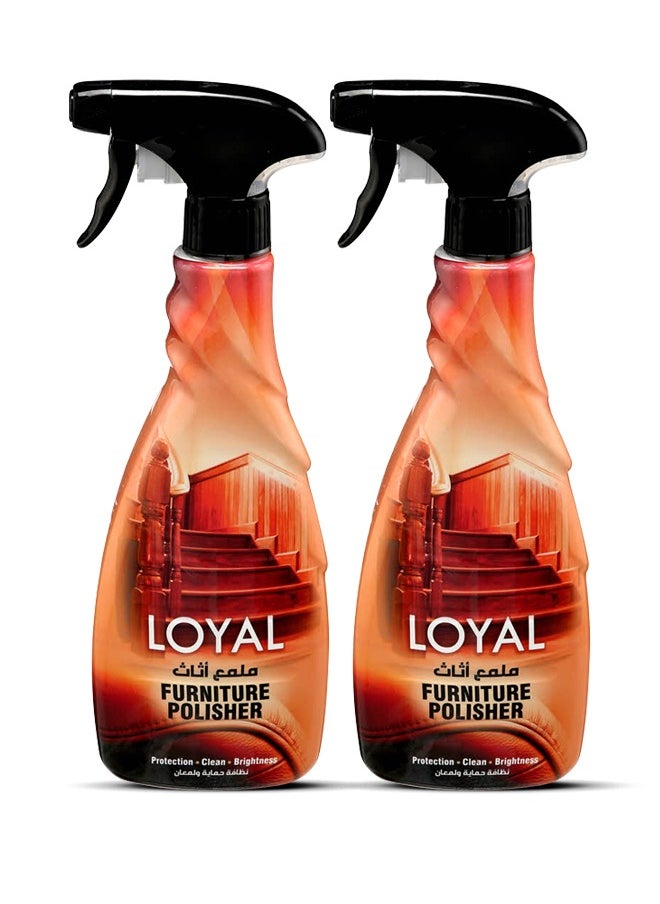 loyal Furniture Polish for Wood and Leather 2x500ml  - Image 2