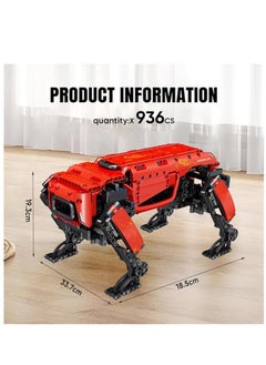 15067 Red Four-Legged Robot Dog Power Module Building Block Kit, APP RC Mechanical Intelligent Robot Programmable Educational STEM Toy Clamping Building Kit Model - pzsku/Z0A189423906564E3322DZ/45/_/1739803734/6fcae626-350b-42e6-87f3-537761846147