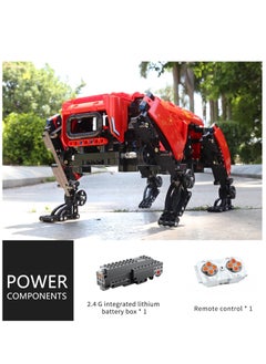 15067 Red Four-Legged Robot Dog Power Module Building Block Kit, APP RC Mechanical Intelligent Robot Programmable Educational STEM Toy Clamping Building Kit Model - pzsku/Z0A189423906564E3322DZ/45/_/1739803749/694c5fda-fa68-4e07-bd12-33fec453ff38