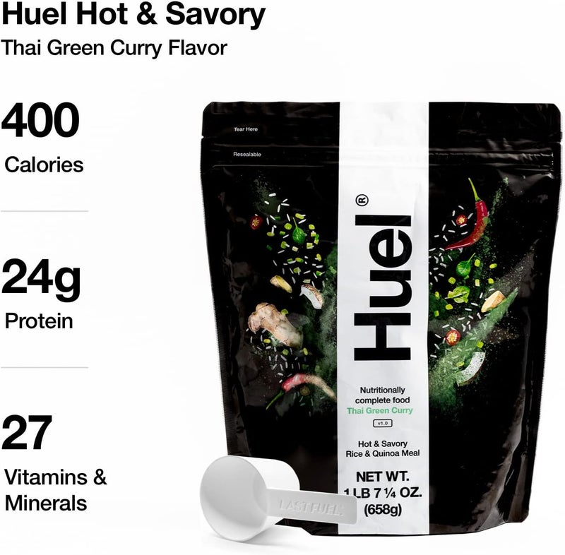 Huel Hot and Savory Instant Meal Replacement - Thai Green Curry - 14 Scoops of Nutritionally Complete Food - Image 5