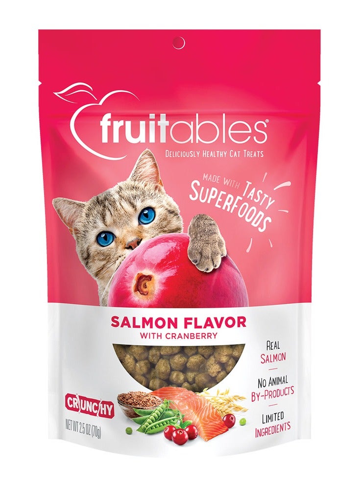 Fruitables Salmon Flavor with Cranberry Cat Treats 70g - Image 1