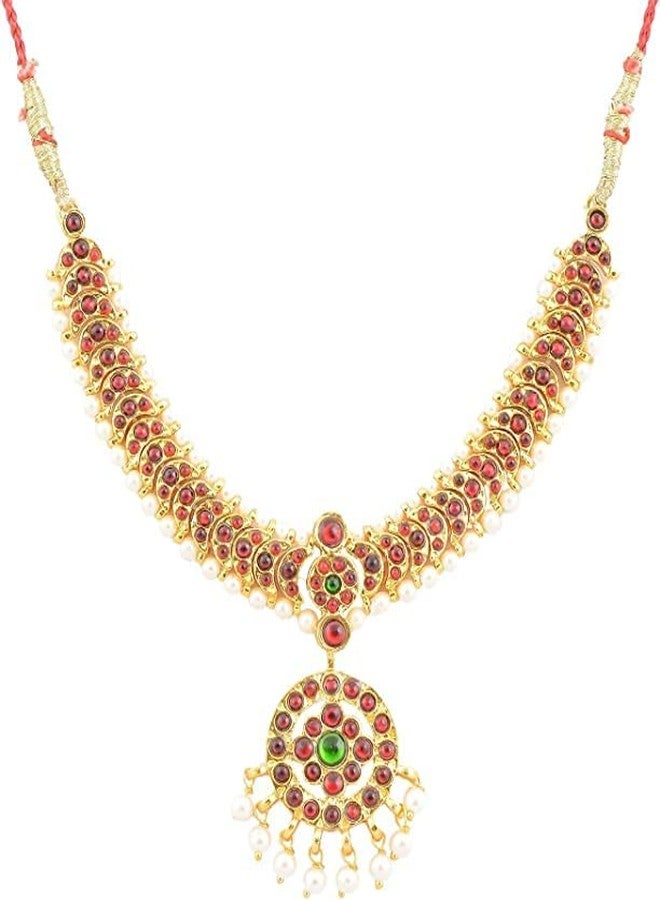 TEALWOLF Bharatnatyam jewelry set for Girls, Professional Dance jewelry set, set of 10 Ornaments - Image 3