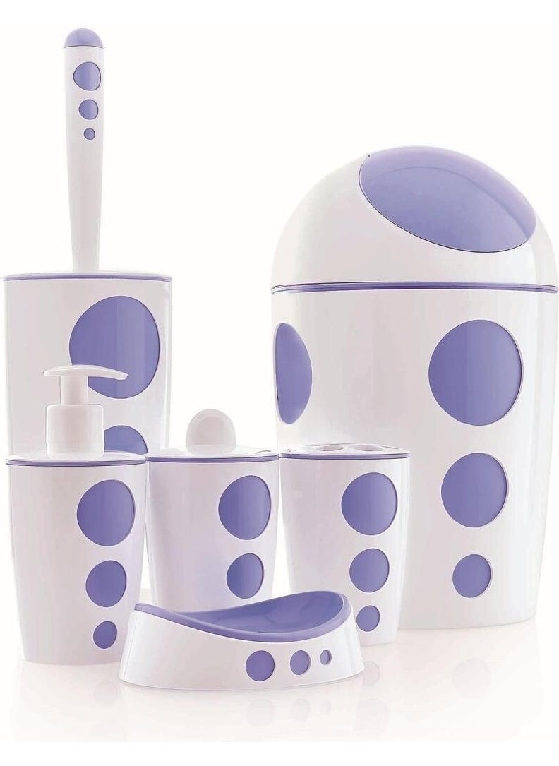 Flora Punto Bathroom Set - 6 Pieces F378  - Image 1