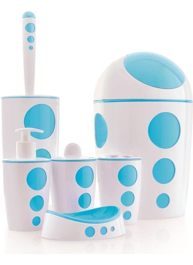 Flora Punto Bathroom Set - 6 Pieces F378  - Image 3