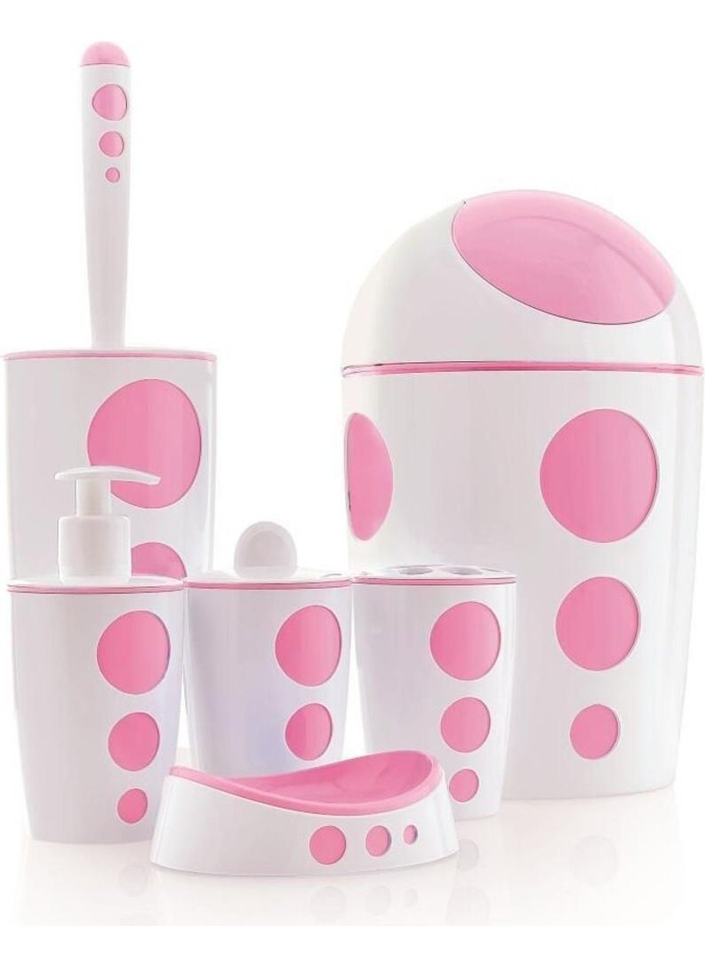 Flora Punto Bathroom Set - 6 Pieces F378  - Image 4