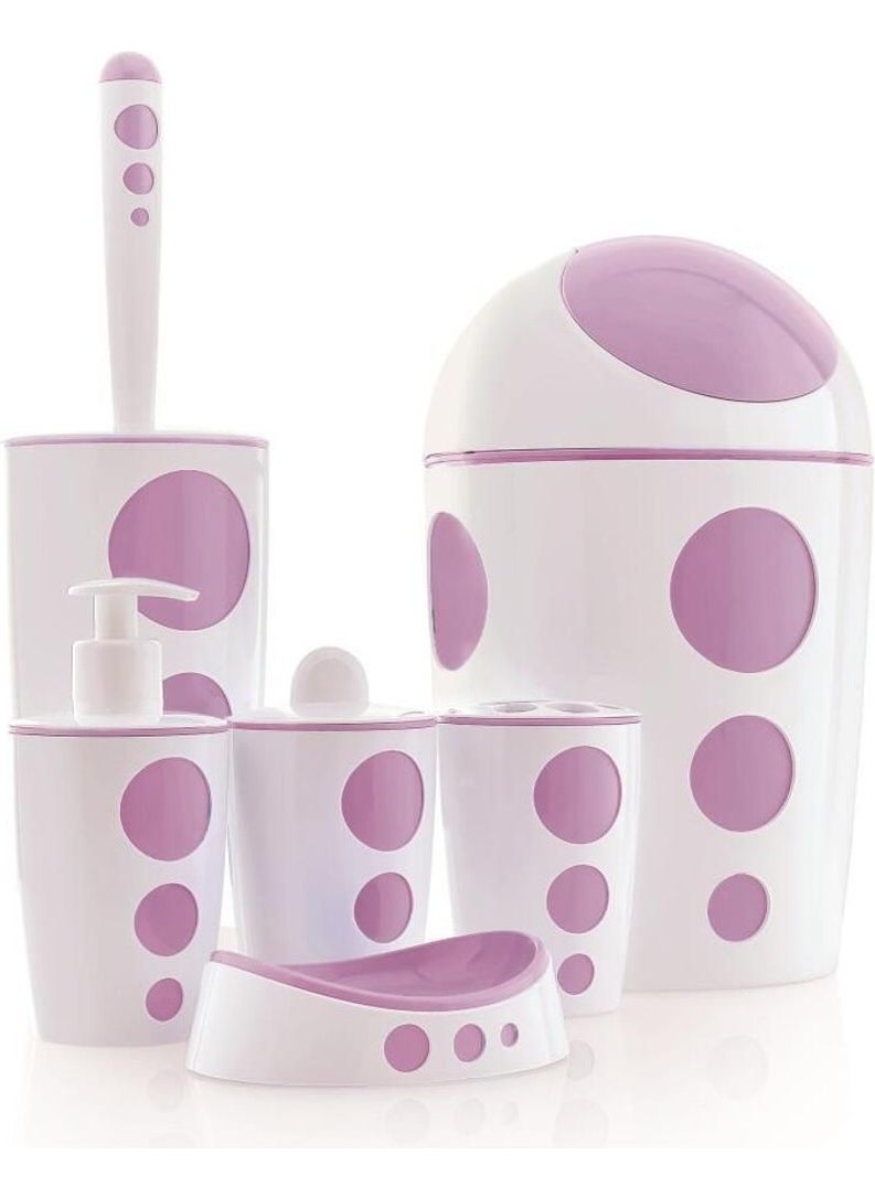 Flora Punto Bathroom Set - 6 Pieces F378  - Image 2