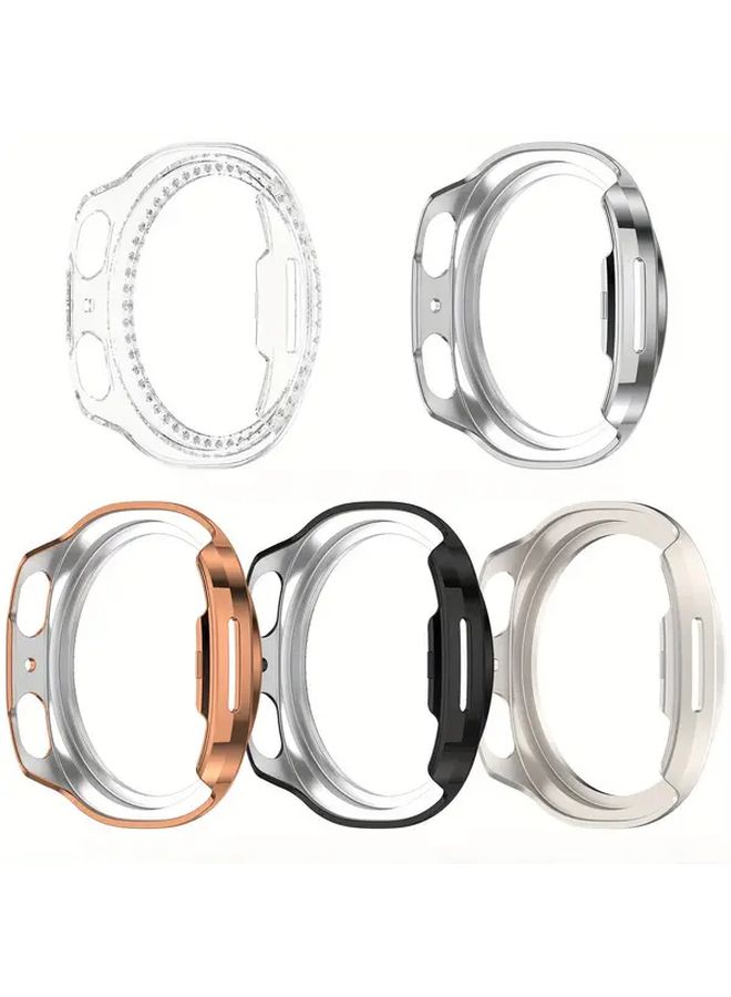 Plating Black Protective Cover For Galaxy Watch 8 40mm Hollow Out PC Durable Decorative Case Fashion - Image 2