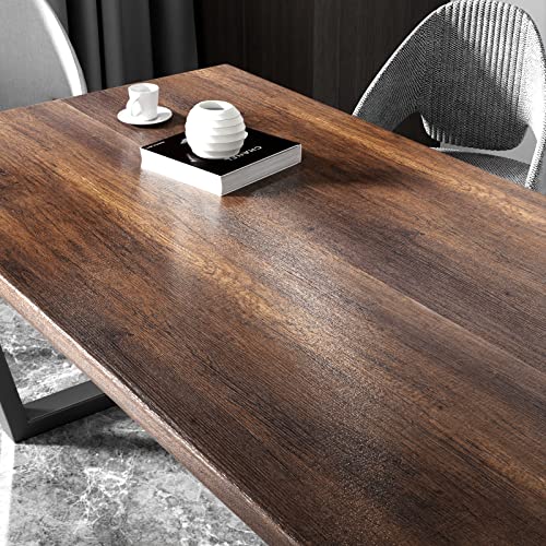 Stickyart Thick Teak Wood Contact Paper Wood Wallpaper Peel and Stick Textured Wood Grain Contact Paper for Cabinets and Drawers Vintage Premium Wallpaper for Furniture Removable Vinyl Wood 12"x80" - Image 5