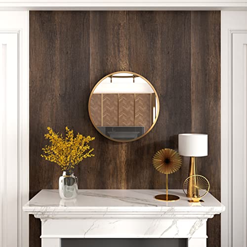 Stickyart Thick Teak Wood Contact Paper Wood Wallpaper Peel and Stick Textured Wood Grain Contact Paper for Cabinets and Drawers Vintage Premium Wallpaper for Furniture Removable Vinyl Wood 12"x80" - Image 4