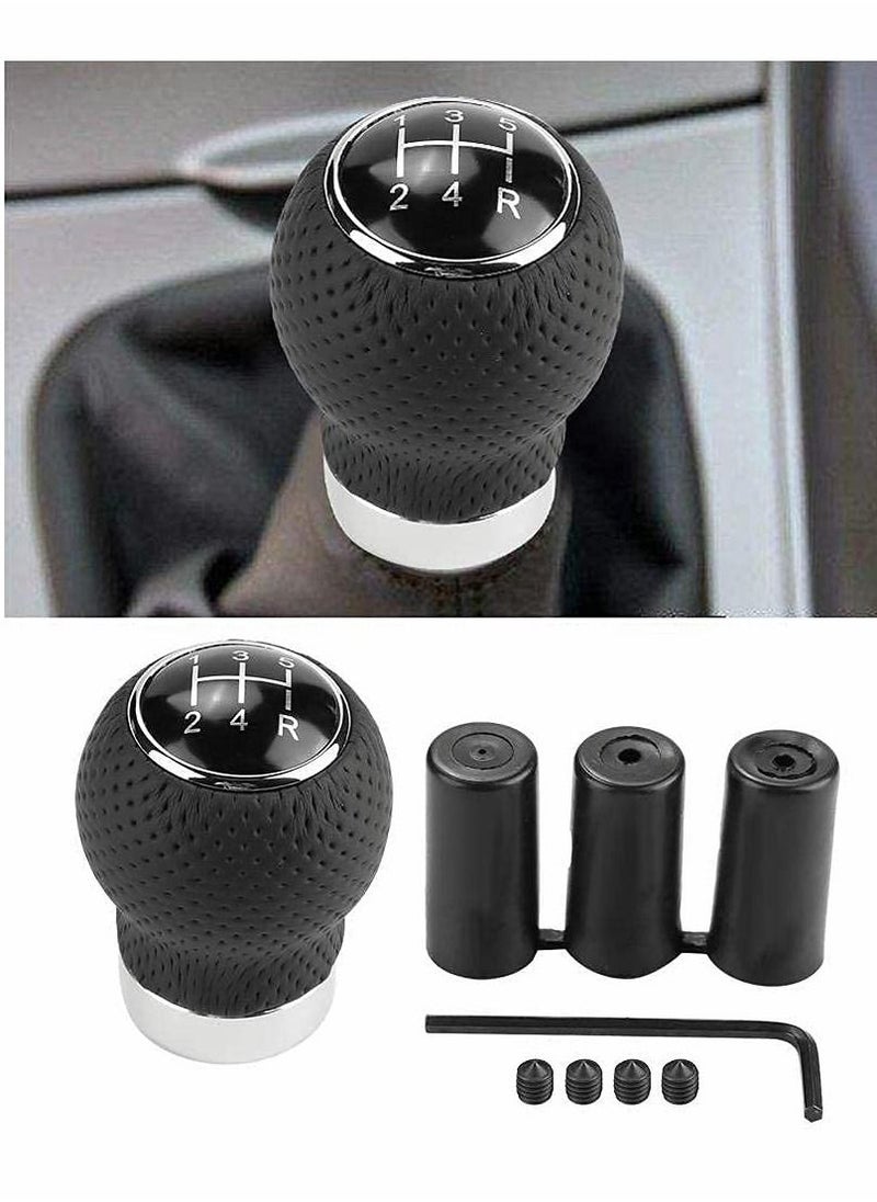 SYOSI - Gear Shift Knob, Universal 5 Speed Car Modification Gear Stick Shift Knob Head Shifter Handle Lever (Black) - Image 1
