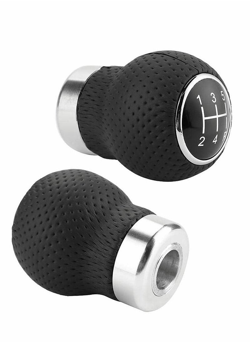 SYOSI - Gear Shift Knob, Universal 5 Speed Car Modification Gear Stick Shift Knob Head Shifter Handle Lever (Black) - Image 1