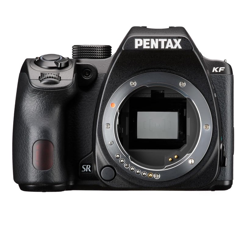 كاميرا رقمية PENTAX KF APSC SLR مع مجموعة جسم مقاومة للغبار والطقس وشاشة LCD قابلة للتعديل باللون الأسود