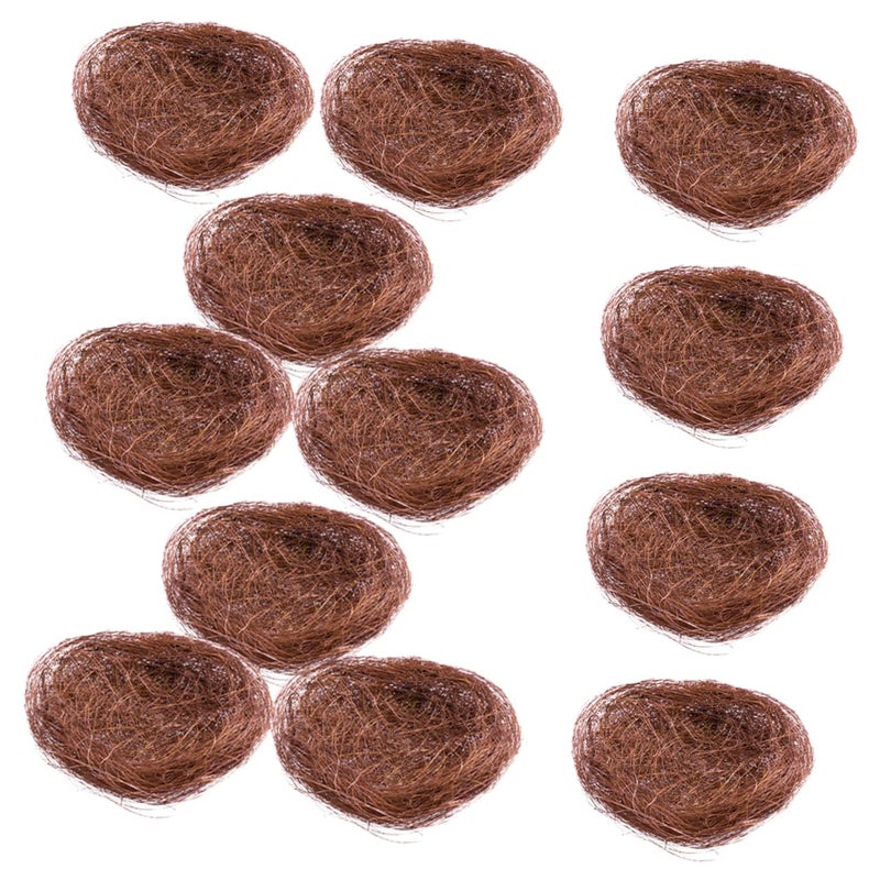 Light Brown Small Bird Nest For Cage Garden Decor And Micro Landscape Ornament - Image 2