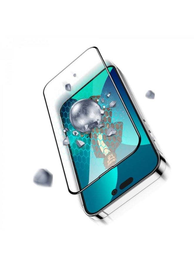 Green Lion 3D Curved Pro Tempered Glass for iPhone 14 Pro Max - Clear - Image 2