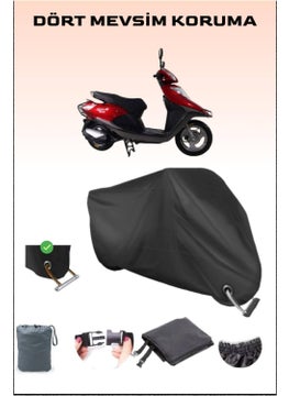 Arora Ar 100T 2A Special Lock Compatible Black Motorcycle Tarpaulin, Safe, Waterproof