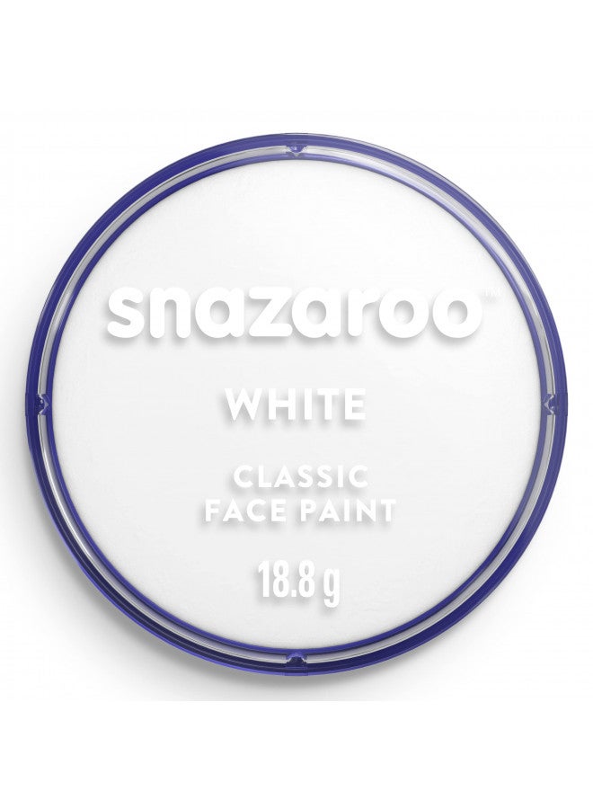 Snazaroo طلاء وجه وجسم سنزارو الكلاسيكي، 18.8 جرام (0.66 أونصة) وعاء، أبيض - Image 1