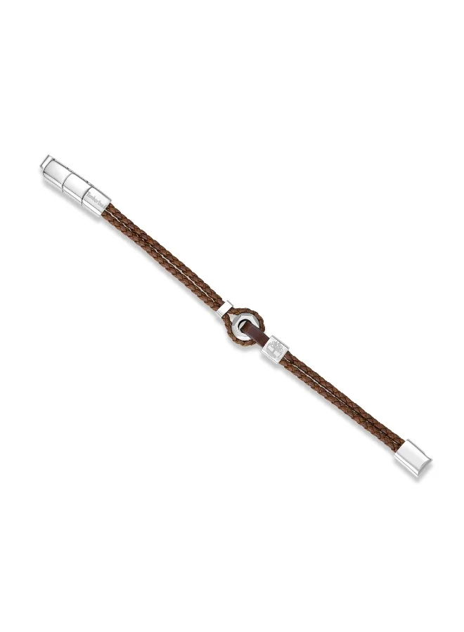 تمبرلاند Quabbin Dark Brown Leather Bracelet for Men