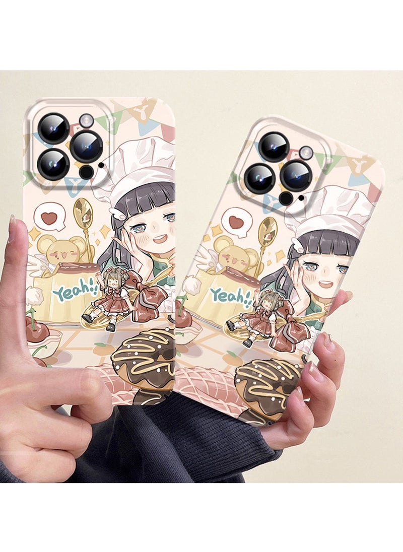 X-level iPhone 15 Pro Case Cardcaptor Sakura Cover Shockproof Back Cover Comfortable Touch Anti-scratch Release Heat PC Full Camera Len Protector Protection designed for iPhone 15 Pro  - Image 3