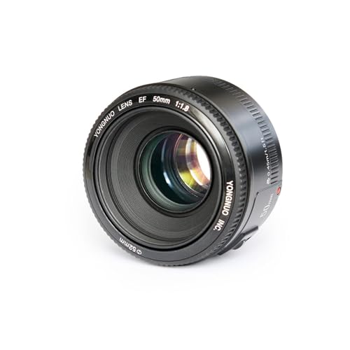 Yongnuo_ YN50 mm F1.8 Lens Large Aperture Auto Focus Lens for Canon EF Mount EOS Cameras - Image 1