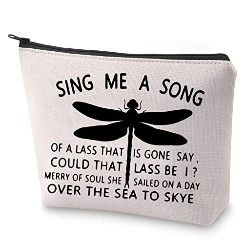 BLUPARK Sasenach Inspired Gifts Song Bags Sing Me A Song Of A Lass That Is Gone Makeup Bags Dragonfly Gifts (Sing Me A Song) - Image 1